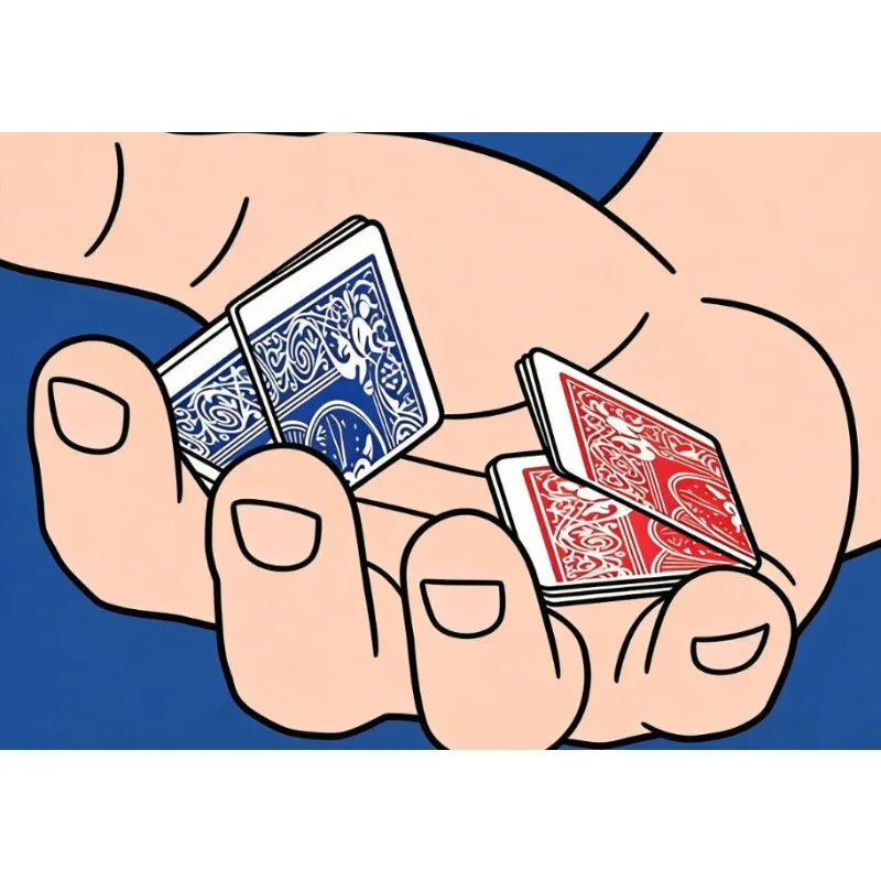 Quartet by Mark Mason - Visual Card Transposition Magic Trick Folded Cards Change Places Close Up Street Illusion Gimmick Props
Quartet by Mark Mason - Visual Card Transposition Magic Trick Folded Cards Change Places Close Up Street Illusion Gimmick Props