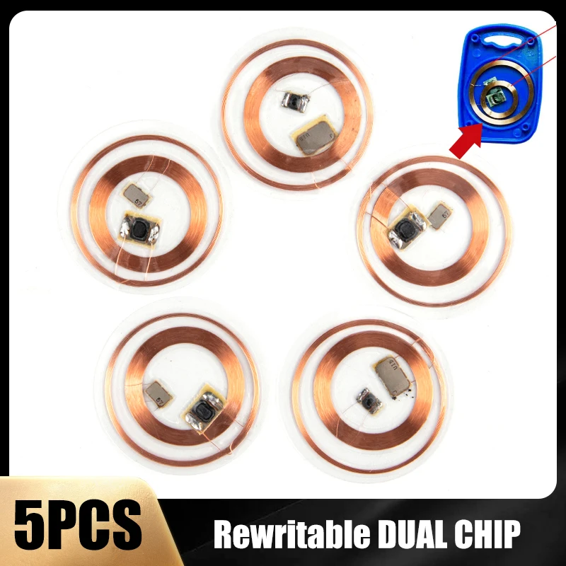 New!5Pcs 13.56Mhz UID 125Khz IC Card ID Rewritable Changeable Chip Keyfob RFID T5577
New!5Pcs 13.56Mhz UID 125Khz IC Card ID Rewritable Changeable Chip Keyfob RFID T5577