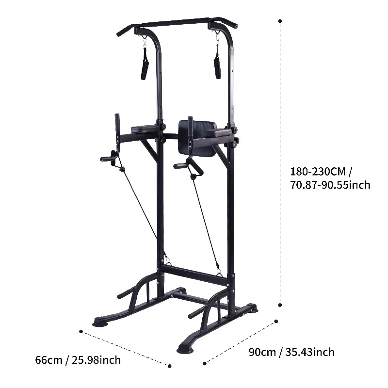 Home Gym Upper Body Power Tower Station Multi-Functional Fitness Equipment Adjustable Pull Bar Dip Station Metal Home Use
Home Gym Upper Body Power Tower Station Multi-Functional Fitness Equipment Adjustable Pull Bar Dip Station Metal Home Use