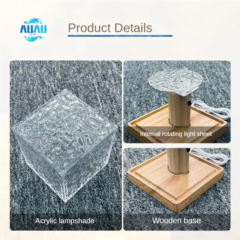 AUAU-3D Dynamic Water Ripple Projector Lamp 16-Color Crystal Night Light With Remote Control For Bedroom, Living Room Study
AUAU-3D Dynamic Water Ripple Projector Lamp 16-Color Crystal Night Light With Remote Control For Bedroom, Living Room Study