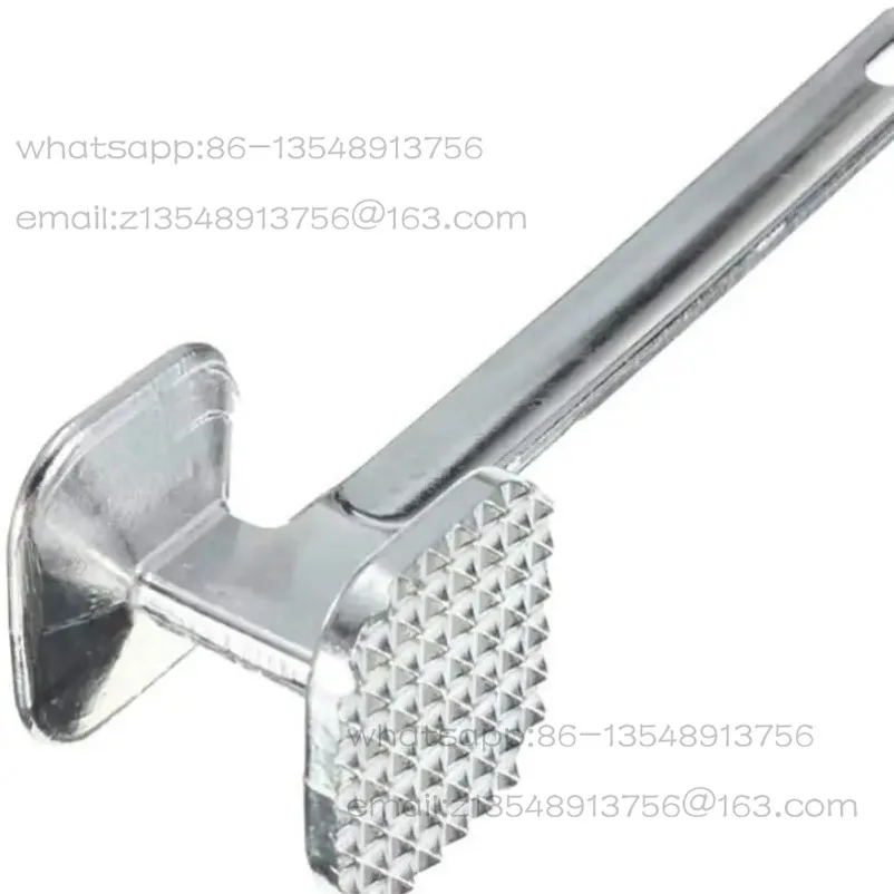 1PC Zinc Alloy Meat Tenderizer Hammer Mallet Tool for Pounding Beef Steak Chicken Pork Meat Hammer Kitchen Tool
1PC Zinc Alloy Meat Tenderizer Hammer Mallet Tool for Pounding Beef Steak Chicken Pork Meat Hammer Kitchen Tool