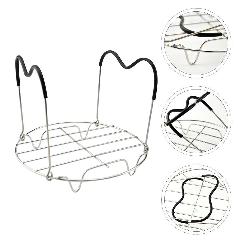 Stainless Steel Rack Multipurpose Kitchen Stainless Steel Steaming Shelf Food Steam Shelf Pressure Cooker Silicone Accessories 
Stainless Steel Rack Multipurpose Kitchen Stainless Steel Steaming Shelf Food Steam Shelf Pressure Cooker Silicone Accessories