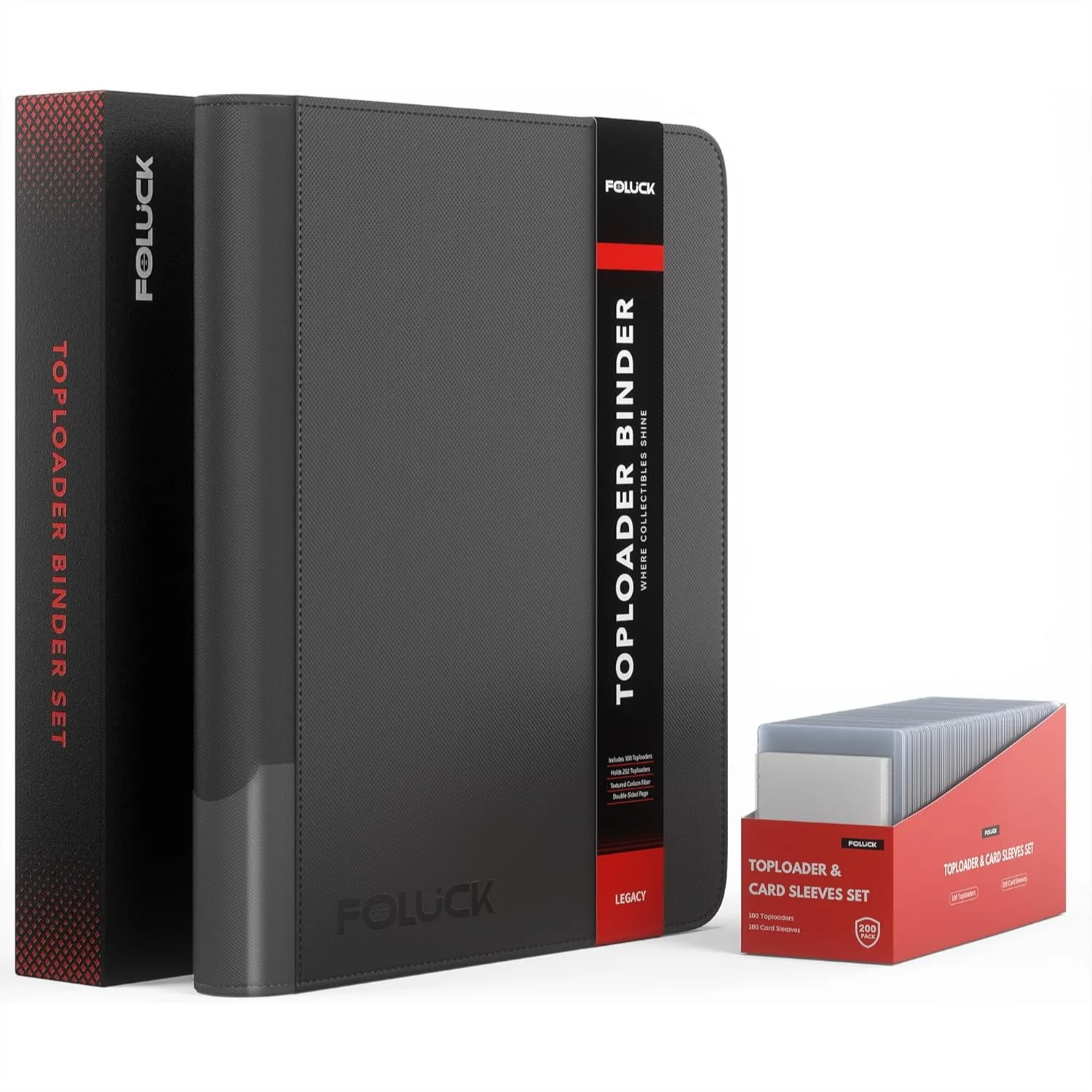 9 Pocket Top Loader Binder Holds 252 Toploaders With 200Pcs Card Sleeves Included Side-Loading Trading Card Binder For TCG MTG Sports Cards
9 Pocket Top Loader Binder Holds 252 Toploaders With 200Pcs Card Sleeves Included Side-Loading Trading Card Binder For TCG MTG Sports Cards