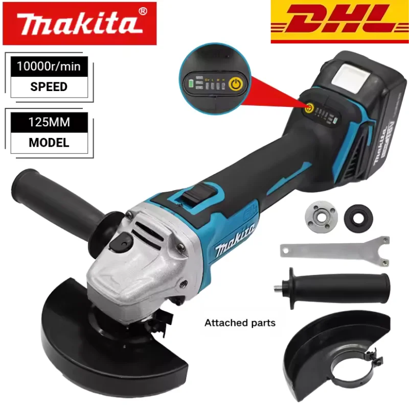 Бесщеточная угловая шлифмашина Makita DGA404 125/100 мм, аккумуляторная, высокомощная, для резки
Бесщеточная угловая шлифмашина Makita DGA404 125/100 мм, аккумуляторная, высокомощная, для резки