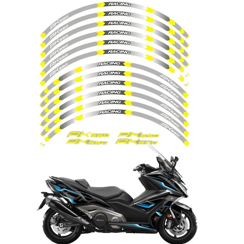 For KYMCO AK550 AK 550 Motorcycle Parts Contour Wheel Decoration Decal Sticker - 2
For KYMCO AK550 AK 550 Motorcycle Parts Contour Wheel Decoration Decal Sticker - 2