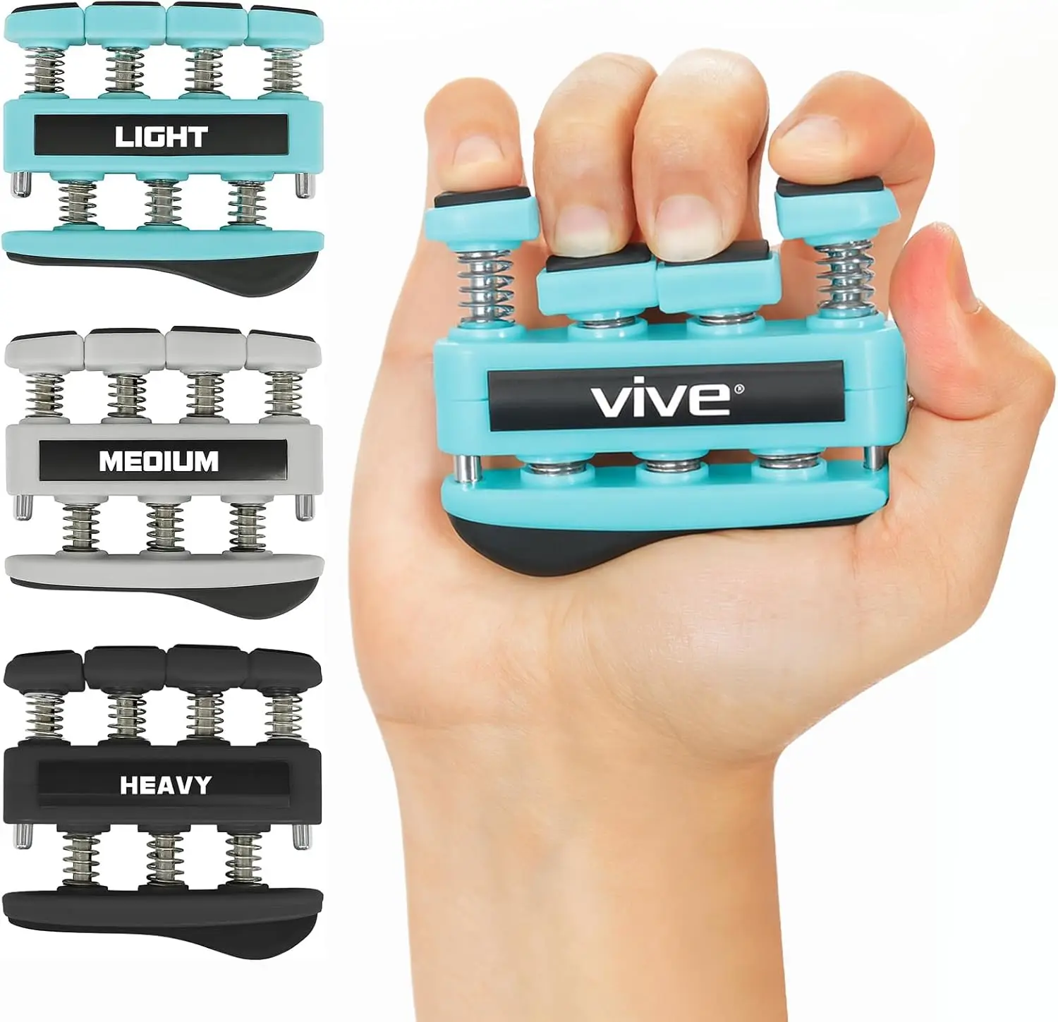 Hand Grip Strengthener 3 Pack for Guitar, Musicians, Rock Climbing & Therapy - Finger Exerciser with Adjustable Tension for
Hand Grip Strengthener 3 Pack for Guitar, Musicians, Rock Climbing & Therapy - Finger Exerciser with Adjustable Tension for