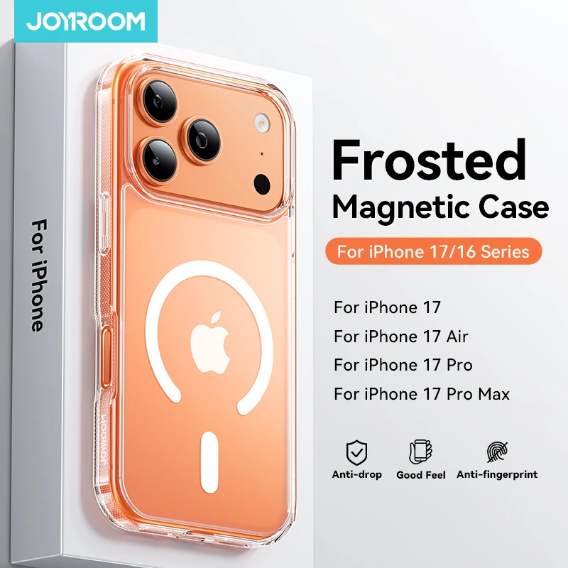 Joyroom For iPhone 17 Pro Max Case Magnetic Frosted Case Shockproof Matte Cover For iPhone 16 Pro Wireless Charger Magnet Cover
Joyroom For iPhone 17 Pro Max Case Magnetic Frosted Case Shockproof Matte Cover For iPhone 16 Pro Wireless Charger Magnet Cover