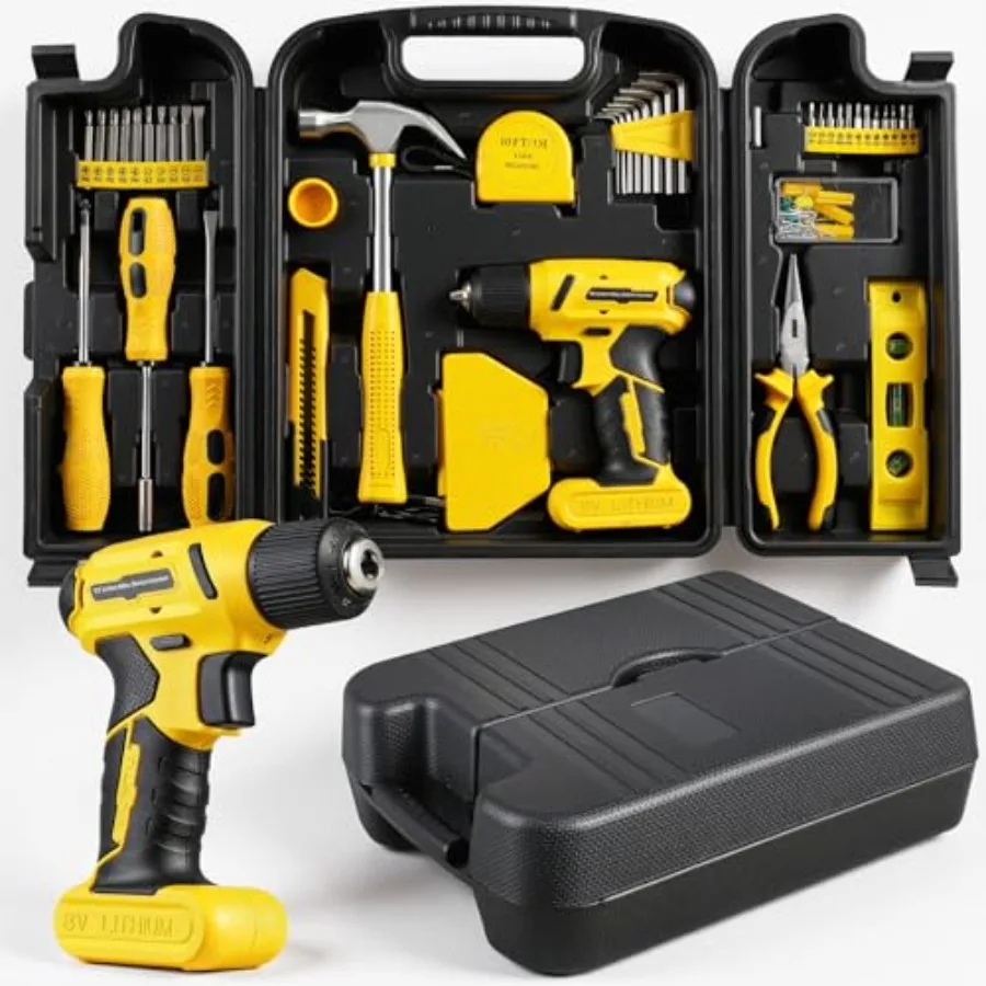 【Spot goods】101 Pcs 8V Cordless Drill and Tool SetUSB-C Rechargeable Power Tool Kit with Brushless Motor and Fast Charge Lightw
【Spot goods】101 Pcs 8V Cordless Drill and Tool SetUSB-C Rechargeable Power Tool Kit with Brushless Motor and Fast Charge Lightw