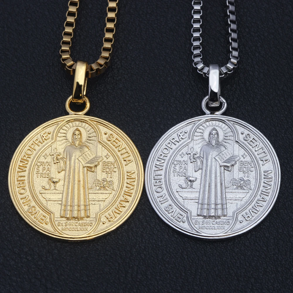 TILLFO Saint Benedict Medal Necklace Catholic Talisman Pendant Protection Jewelry for Men Women
TILLFO Saint Benedict Medal Necklace Catholic Talisman Pendant Protection Jewelry for Men Women