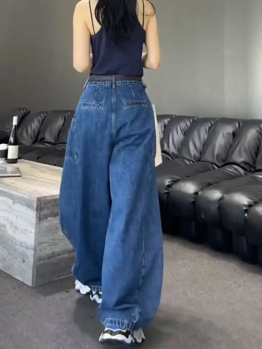 Винтажные джинсы Scimitar, женские осенние новые брюки с высокой талией, модные и универсальные свободные повседневные джинсовые широкие брюки
Винтажные джинсы Scimitar, женские осенние новые брюки с высокой талией, модные и универсальные свободные повседневные джинсовые широкие брюки