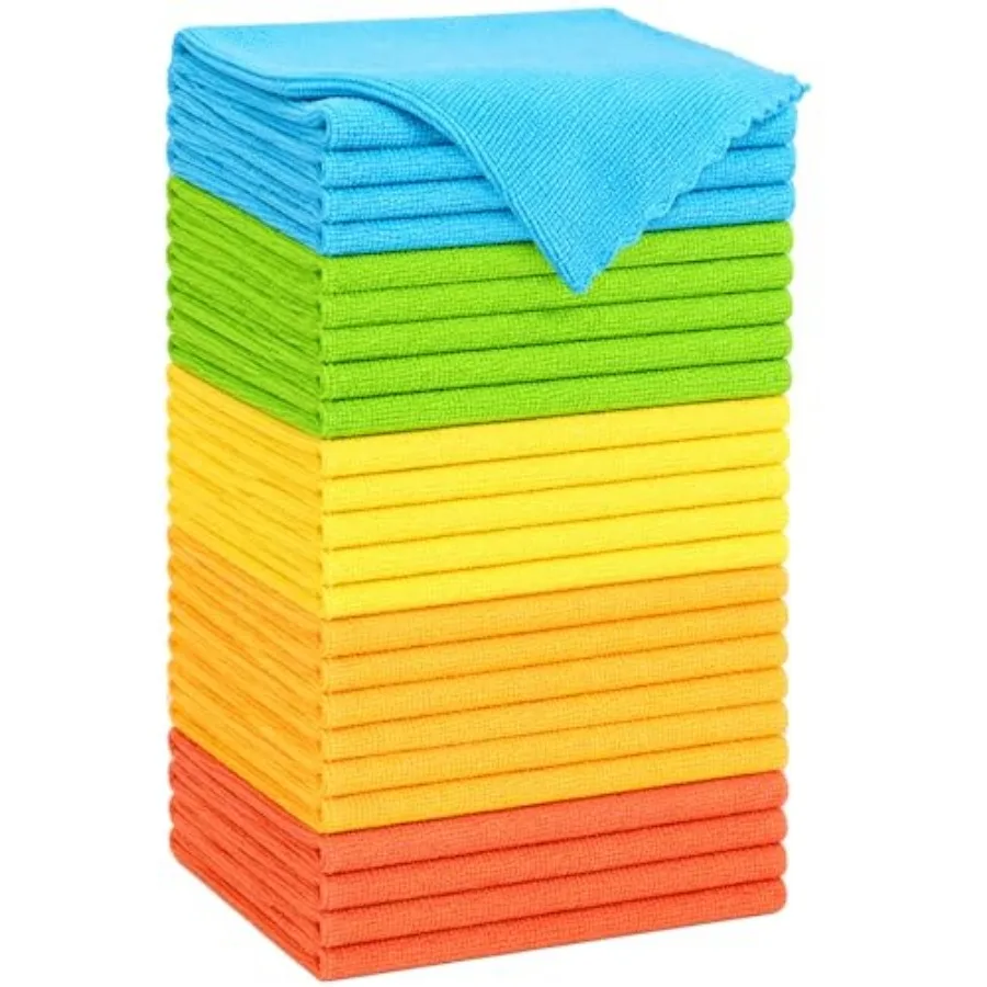 Microfiber Cleaning Cloth, 24 Pack Highly Absorbent Cleaning Rags, Reusable Lint Free Cloths Microfiber Rag for House, Kitchen,
Microfiber Cleaning Cloth, 24 Pack Highly Absorbent Cleaning Rags, Reusable Lint Free Cloths Microfiber Rag for House, Kitchen,