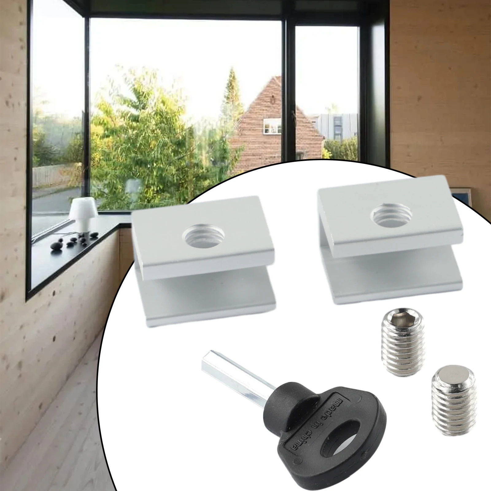 2 Pcs Adjustable Window Lock Stopper Safety Locks For Kids And Pets Anti-theft Door Lock Non Punch Sliding Window Lock Hardware
2 Pcs Adjustable Window Lock Stopper Safety Locks For Kids And Pets Anti-theft Door Lock Non Punch Sliding Window Lock Hardware