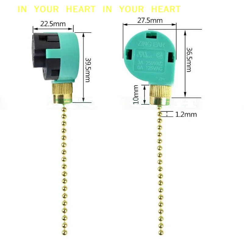 Выключатель для потолочного вентилятора, 3 скорости, 4 провода, ZE-268S6, с цепочкой для регулировки скорости
Выключатель для потолочного вентилятора, 3 скорости, 4 провода, ZE-268S6, с цепочкой для регулировки скорости