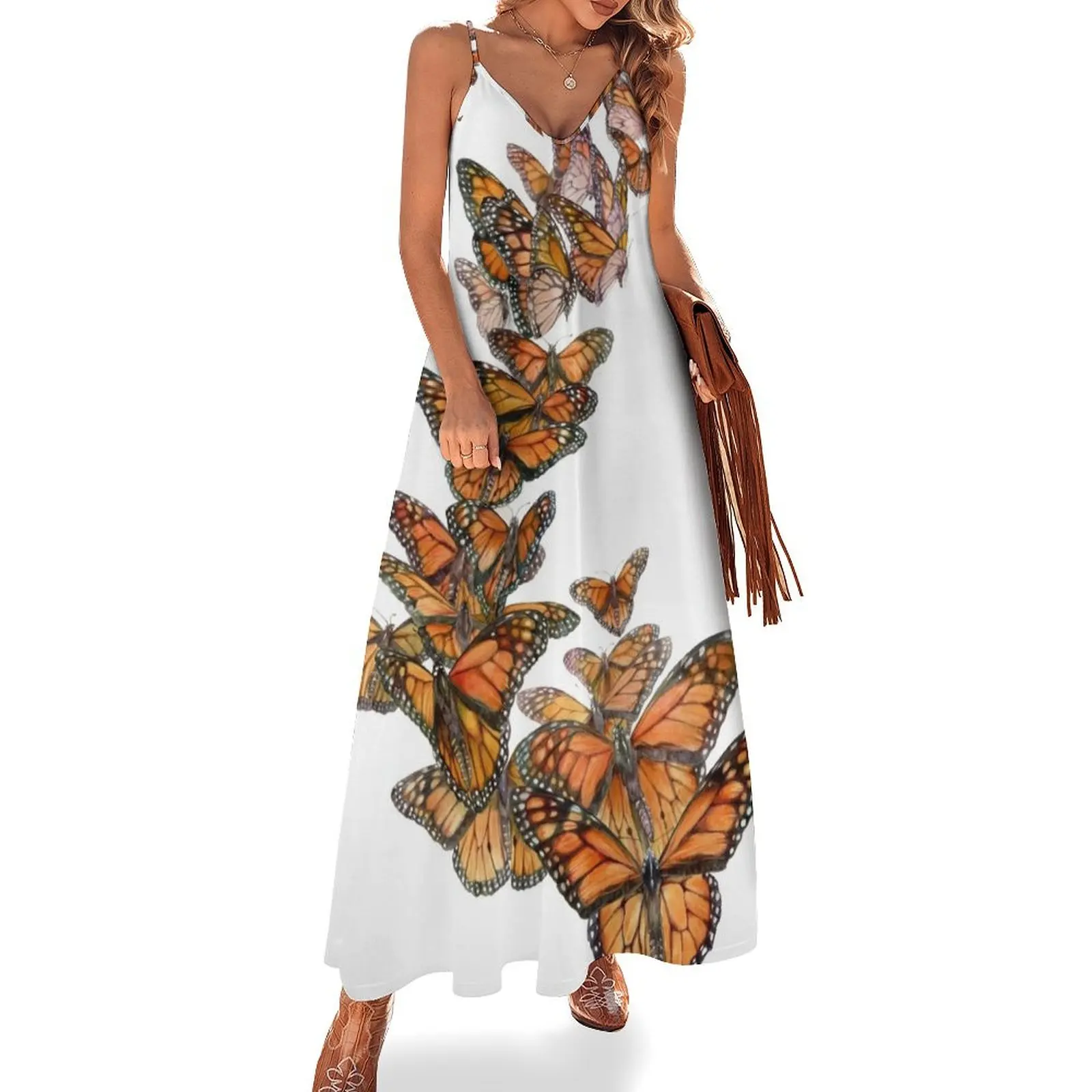 Monarch Butterfly Flight Sleeveless Dress dress for woman dresses summer woman 2024
Monarch Butterfly Flight Sleeveless Dress dress for woman dresses summer woman 2024