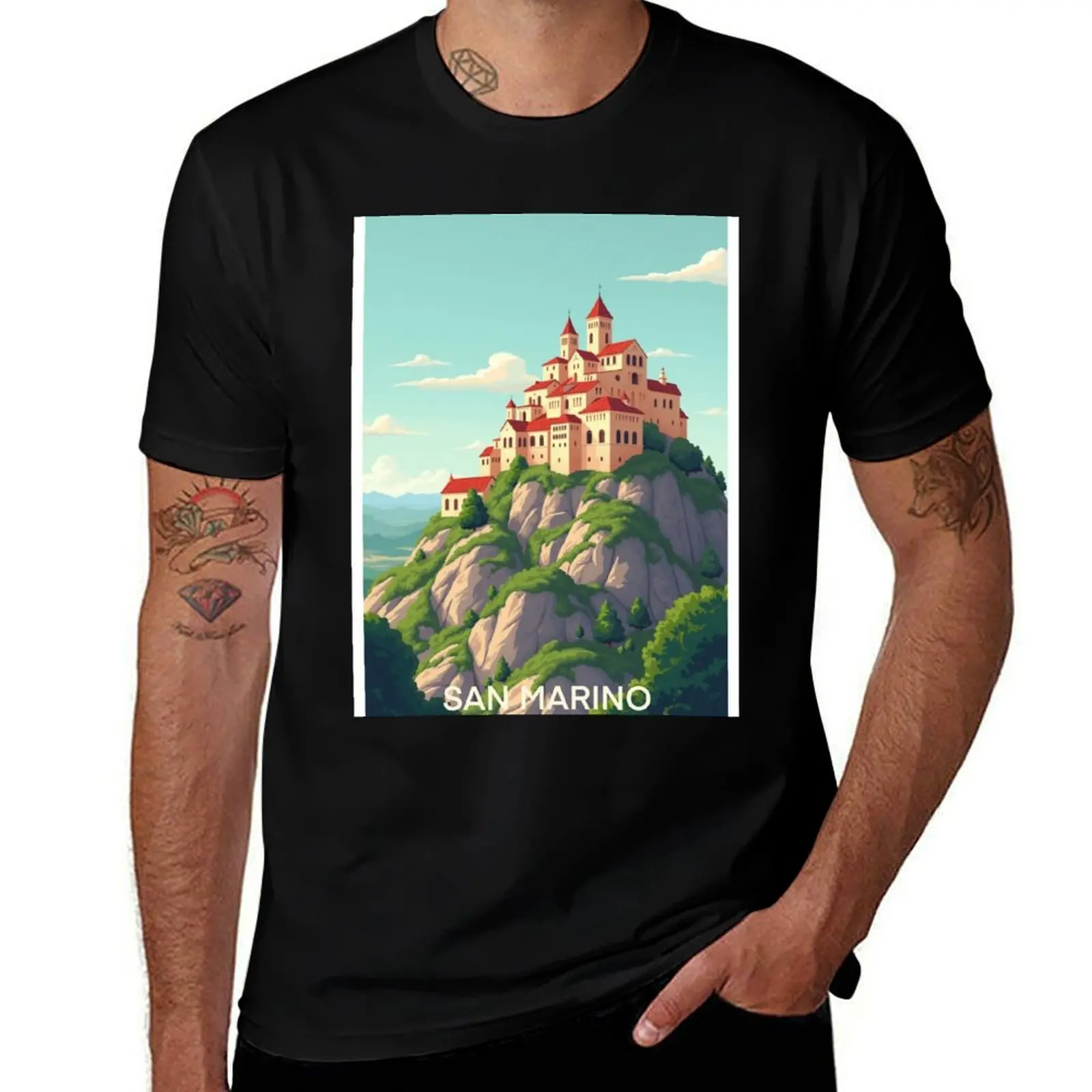San Marino Travel Poster, Perfect Gift for Travel Enthusiasts, Vintage Style Wall Art, Italy Wall art for home decor, Sa T-Shirt
San Marino Travel Poster, Perfect Gift for Travel Enthusiasts, Vintage Style Wall Art, Italy Wall art for home decor, Sa T-Shirt