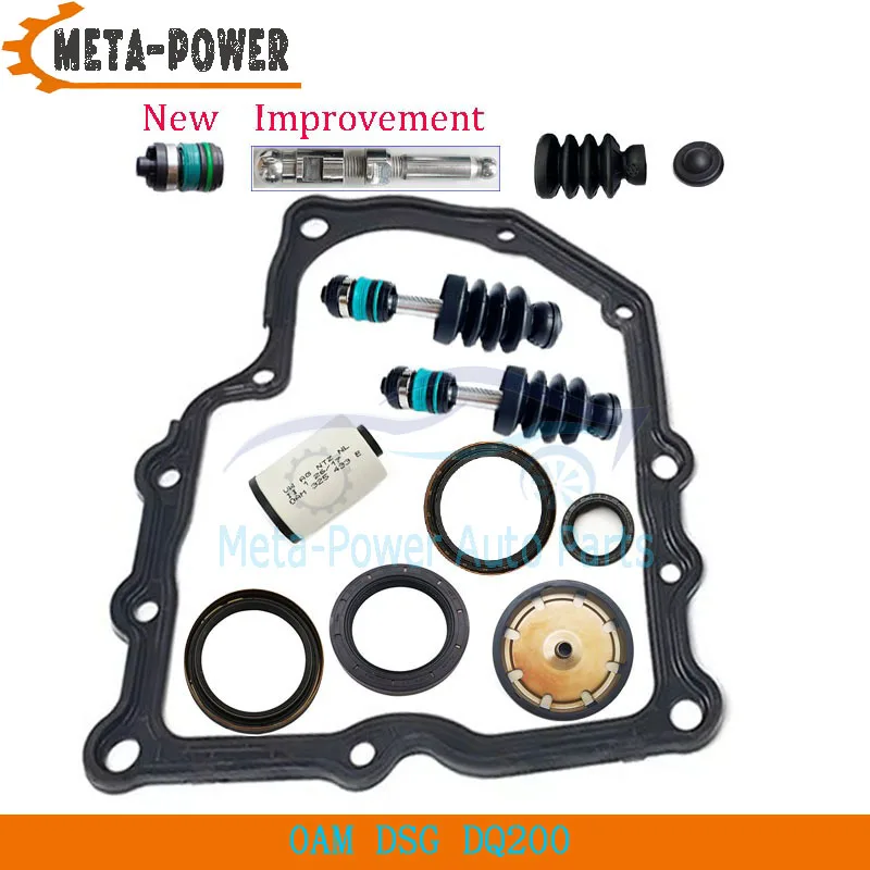0AM DQ200 DSG Auto Transmission Repair Kit Improved Push Rod Piston Oil Pan Gasket Oil Seal &Filter Repair Kit For Audi VW Skoda
0AM DQ200 DSG Auto Transmission Repair Kit Improved Push Rod Piston Oil Pan Gasket Oil Seal &Filter Repair Kit For Audi VW Skoda