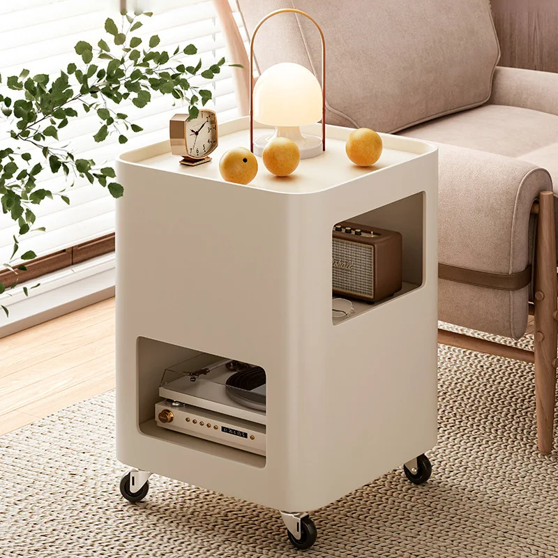 Cream living room sofa removable side cabinet with wheels simple corner table bedside small coffee table rack
Cream living room sofa removable side cabinet with wheels simple corner table bedside small coffee table rack