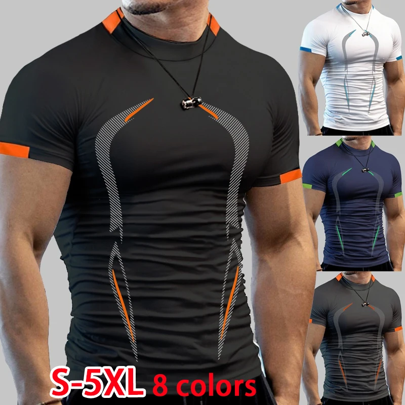 Summer Men's Fashion Short sleeved Quick Drying T-shirt Fitness Sports Shirt Fitness Muscle Shirt Exercise T-shirt 8 Colors
Summer Men's Fashion Short sleeved Quick Drying T-shirt Fitness Sports Shirt Fitness Muscle Shirt Exercise T-shirt 8 Colors