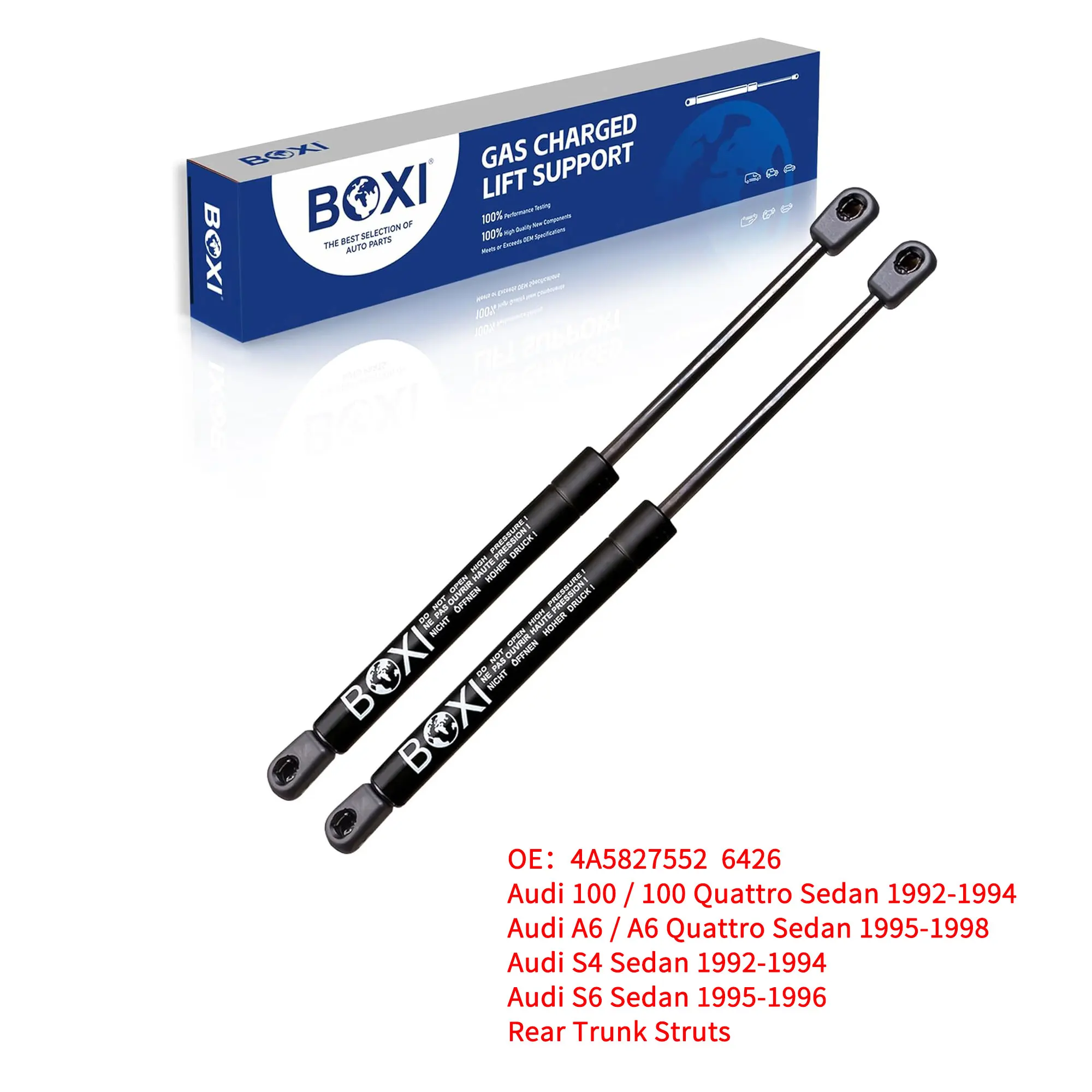 2pcs Trunk Gas Spring 4A5827552 6426 Lift Support For Audi 100 Quattro 92-94 Quattro 95-98 S4 S6 92-96 Lift Struts
2pcs Trunk Gas Spring 4A5827552 6426 Lift Support For Audi 100 Quattro 92-94 Quattro 95-98 S4 S6 92-96 Lift Struts