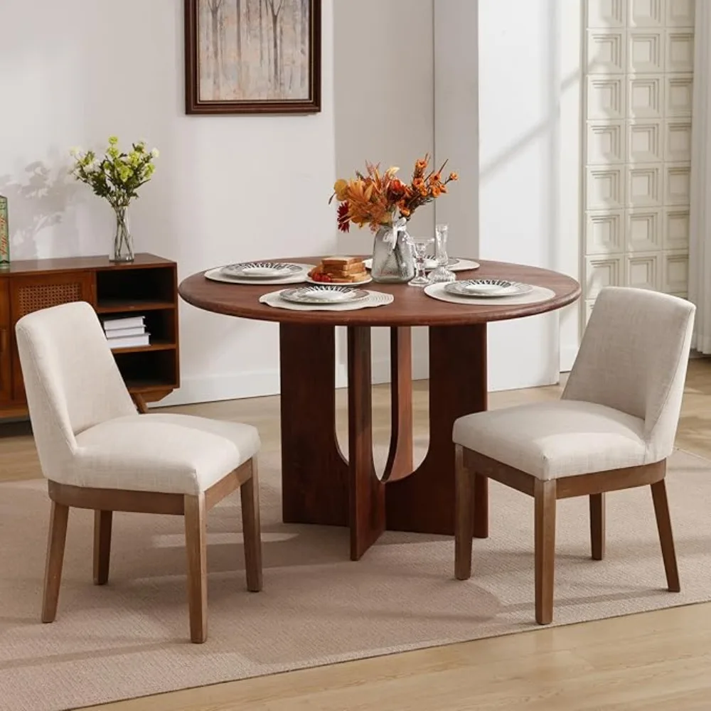 Modern Dining Chairs with Wood Legs Set of 2, Farmhouse Linen Fabric Upholstered Dining Room Chairs Armless Kitchen Side Chairs
Modern Dining Chairs with Wood Legs Set of 2, Farmhouse Linen Fabric Upholstered Dining Room Chairs Armless Kitchen Side Chairs