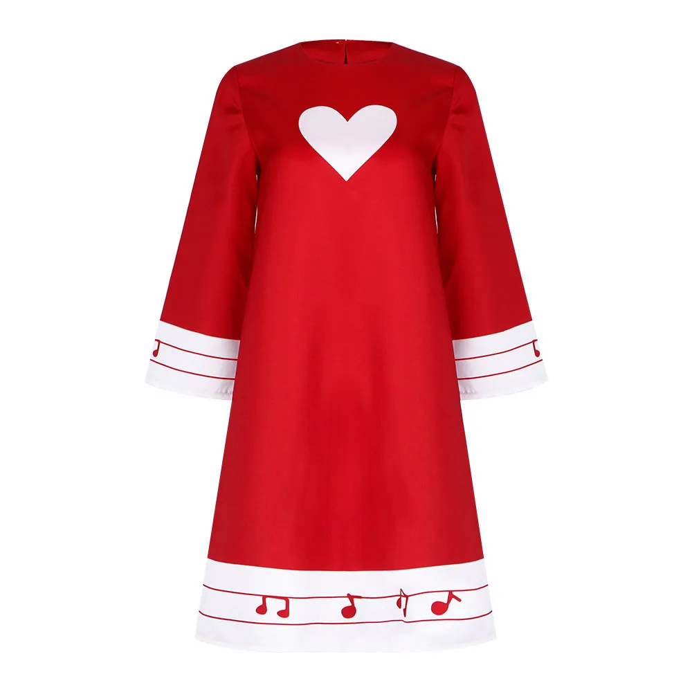 Anime Hazbin Hotel Cosplay Costume Red Uniform Charlie White Heart Dress Adult Halloween Party Carnival Role Play Outfit
Anime Hazbin Hotel Cosplay Costume Red Uniform Charlie White Heart Dress Adult Halloween Party Carnival Role Play Outfit