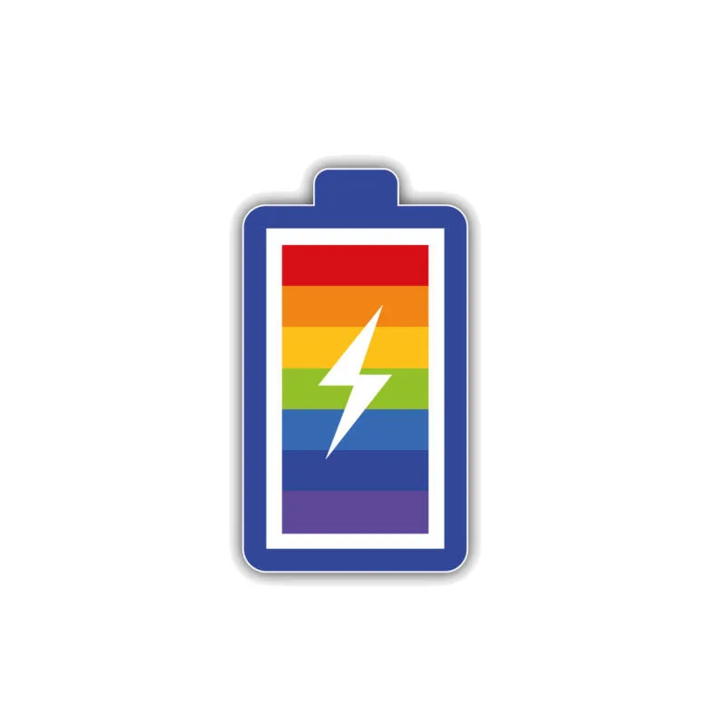N341# Car Sticker LGTB Gay Pride Rainbow Battery Waterproof Vinyl Decal Car Accessories Pegatinas Para Coche DIY Car Styling
N341# Car Sticker LGTB Gay Pride Rainbow Battery Waterproof Vinyl Decal Car Accessories Pegatinas Para Coche DIY Car Styling