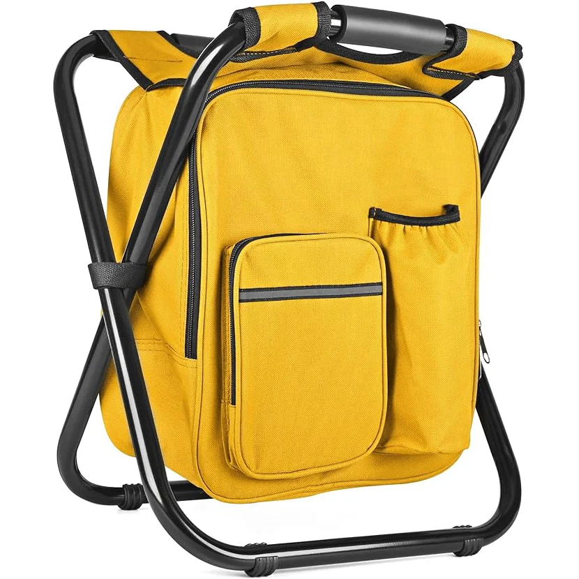 Portable Lightweight 400 lb Max Load Backpack Folding Cooling Chair for Camping Hunting Fishing
Portable Lightweight 400 lb Max Load Backpack Folding Cooling Chair for Camping Hunting Fishing