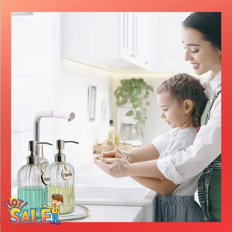 18Oz Soap Dispenser Glass Soap Dispenser With Rust Proof Stainless Steel Pump For Kitchen & Bathroom.
18Oz Soap Dispenser Glass Soap Dispenser With Rust Proof Stainless Steel Pump For Kitchen & Bathroom.