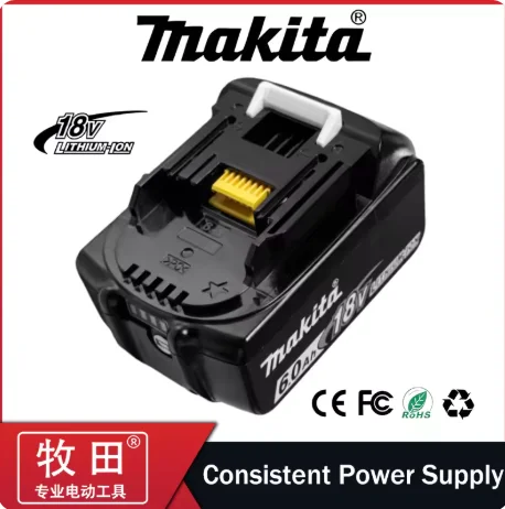 Новая 100% оригинальная литиевая аккумуляторная батарея Makita 18В 6.0Ач для электродрели, замена BL1860 BL1830 BL1850, аккумуляторы для инструментов
Новая 100% оригинальная литиевая аккумуляторная батарея Makita 18В 6.0Ач для электродрели, замена BL1860 BL1830 BL1850, аккумуляторы для инструментов