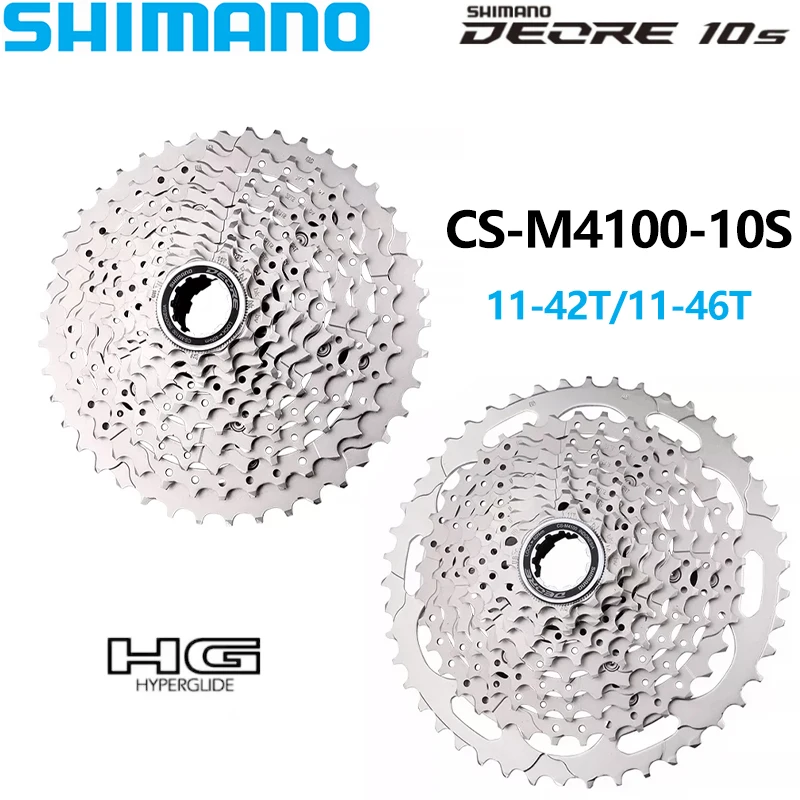 Shimano Deore M4100 10Speed Cassette CS-M4100 10S 10V MTB Mountain Bicycle Freewheel 11-42T 11-46T HYPERGLIDE Cassette Bike Part
Shimano Deore M4100 10Speed Cassette CS-M4100 10S 10V MTB Mountain Bicycle Freewheel 11-42T 11-46T HYPERGLIDE Cassette Bike Part