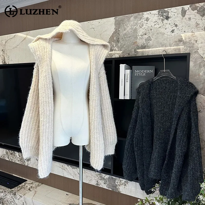 LUZHEN уличная мода однотонный свободный вязаный кардиган с капюшоном женский 2024 оригинальный плащ стиль уличный повседневный свитер AA1917
LUZHEN уличная мода однотонный свободный вязаный кардиган с капюшоном женский 2024 оригинальный плащ стиль уличный повседневный свитер AA1917