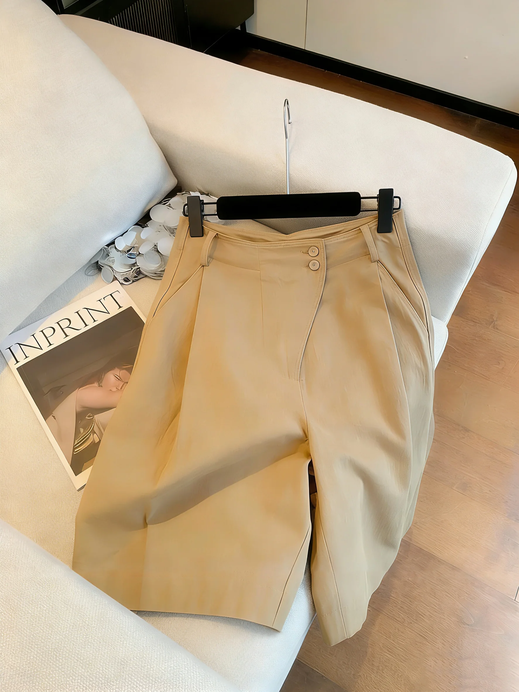 American Retro Khaki Workwear Five-Quarter Shorts Unisex Summer Fashion Loose Wide Leg Medium Pants Casual Straight Leg Trousers
American Retro Khaki Workwear Five-Quarter Shorts Unisex Summer Fashion Loose Wide Leg Medium Pants Casual Straight Leg Trousers