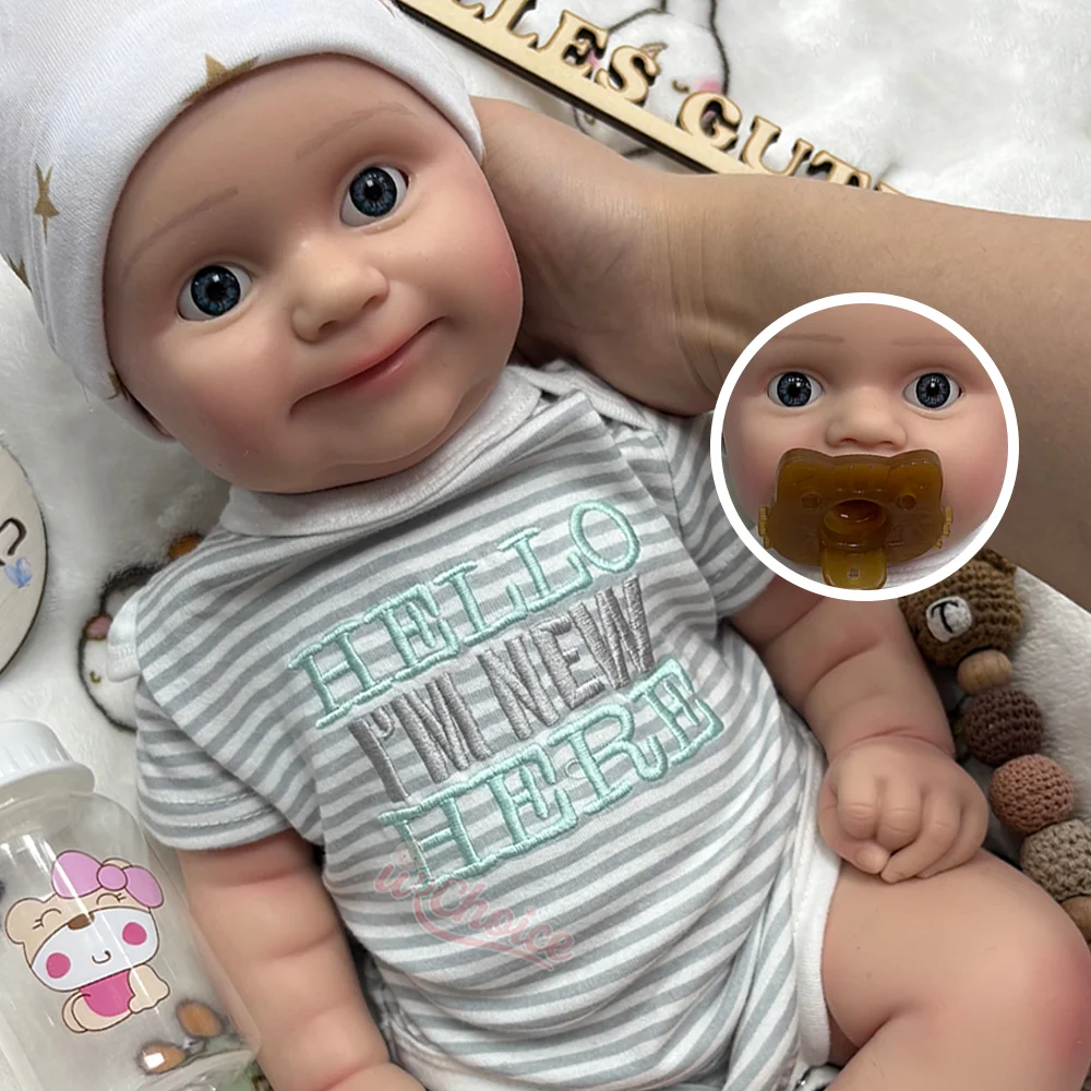 Maddie 20" Silicone Reborn Baby Girl Weighted Cuddle Doll Hand Painted Blue Eyes Open Mouth Newborn For Christmas Collectible
Maddie 20" Silicone Reborn Baby Girl Weighted Cuddle Doll Hand Painted Blue Eyes Open Mouth Newborn For Christmas Collectible