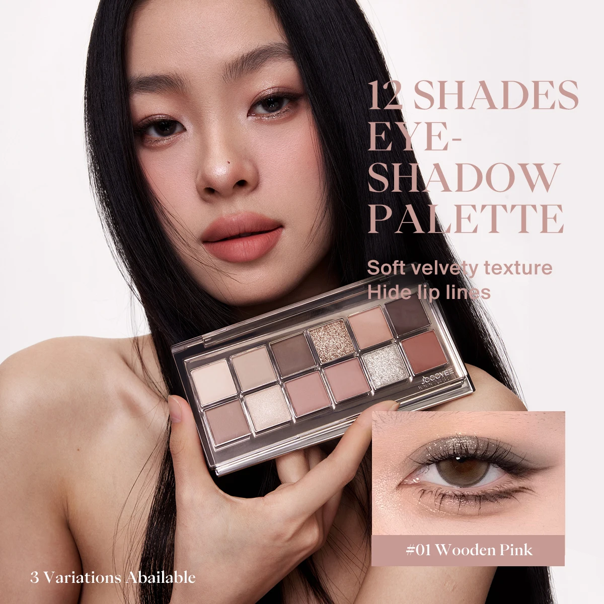 JOOCYEE 12 Shades Eyeshadow Palette
JOOCYEE 12 Shades Eyeshadow Palette
