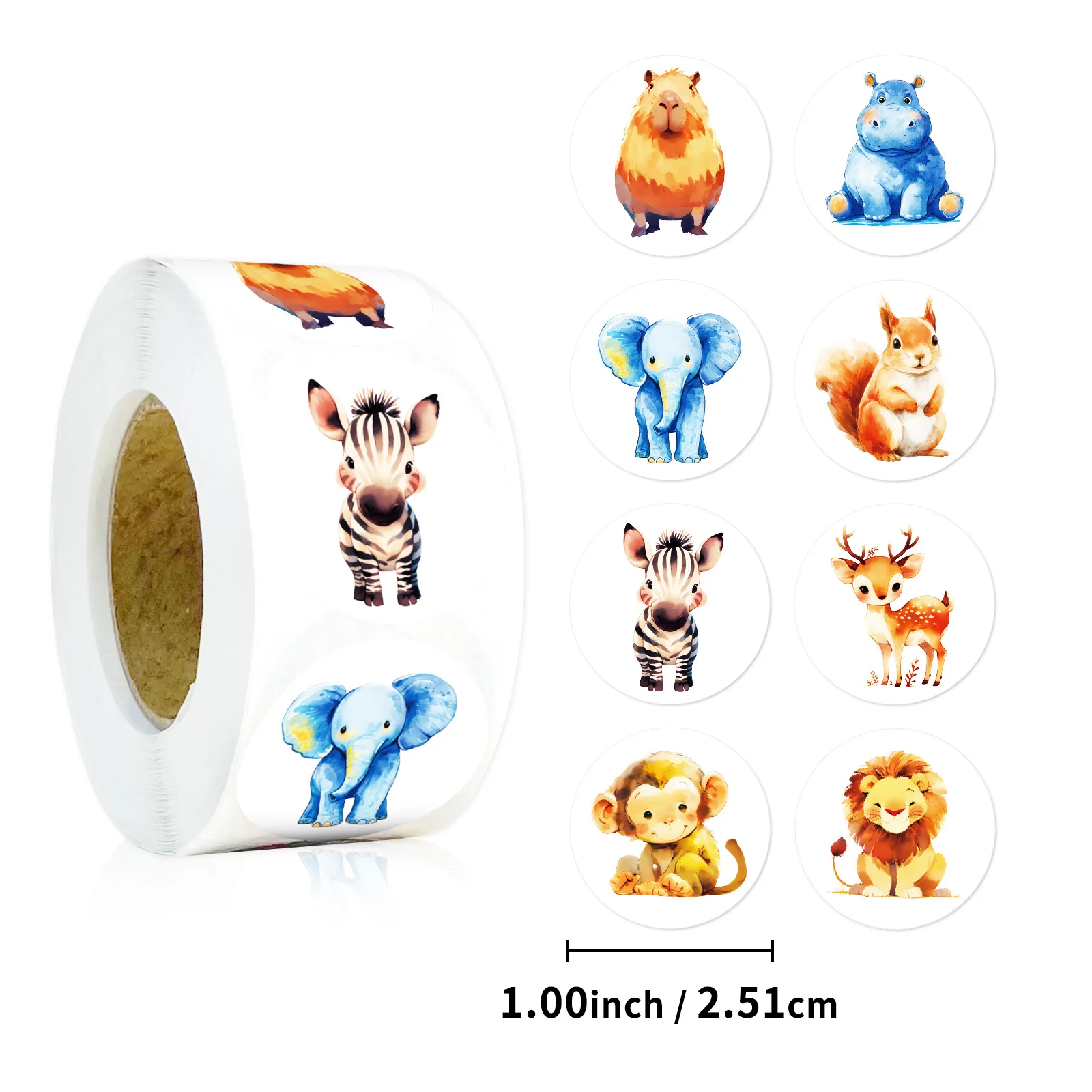 500pcs/Roll Animal Cartoon Elephant Lion Reward Sealing Stickers DIY PVC Laptop Decals Decoration Reward Gift Toy 
500pcs/Roll Animal Cartoon Elephant Lion Reward Sealing Stickers DIY PVC Laptop Decals Decoration Reward Gift Toy