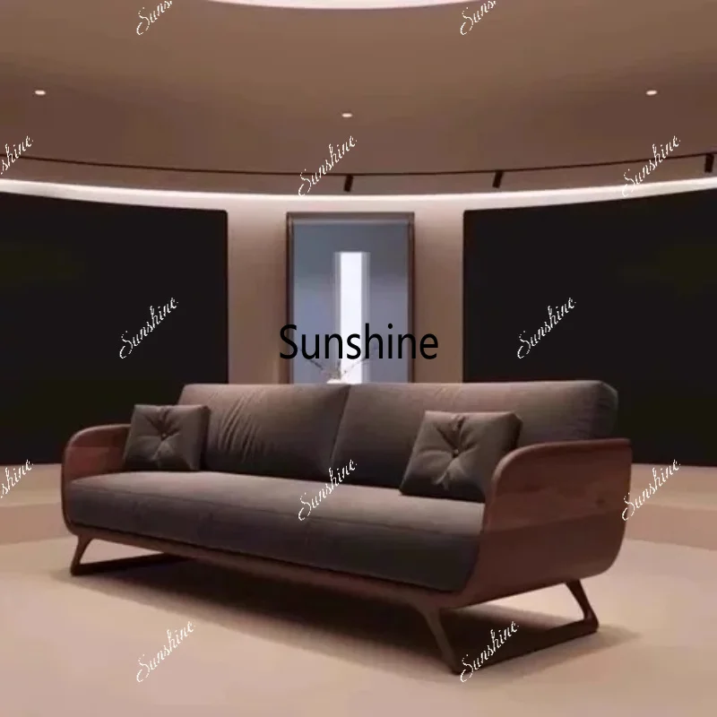 New Chinese style, simple and modern light luxury living room straight row, fabric solid wood sofa
New Chinese style, simple and modern light luxury living room straight row, fabric solid wood sofa