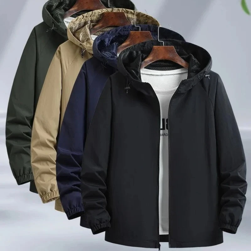 Autumn Hooded Workwear Jacket Men's Sports Coat Thin Overalls Versatile Casual Waterproof Windproof Outdoor Casual Men's Jackets
Autumn Hooded Workwear Jacket Men's Sports Coat Thin Overalls Versatile Casual Waterproof Windproof Outdoor Casual Men's Jackets