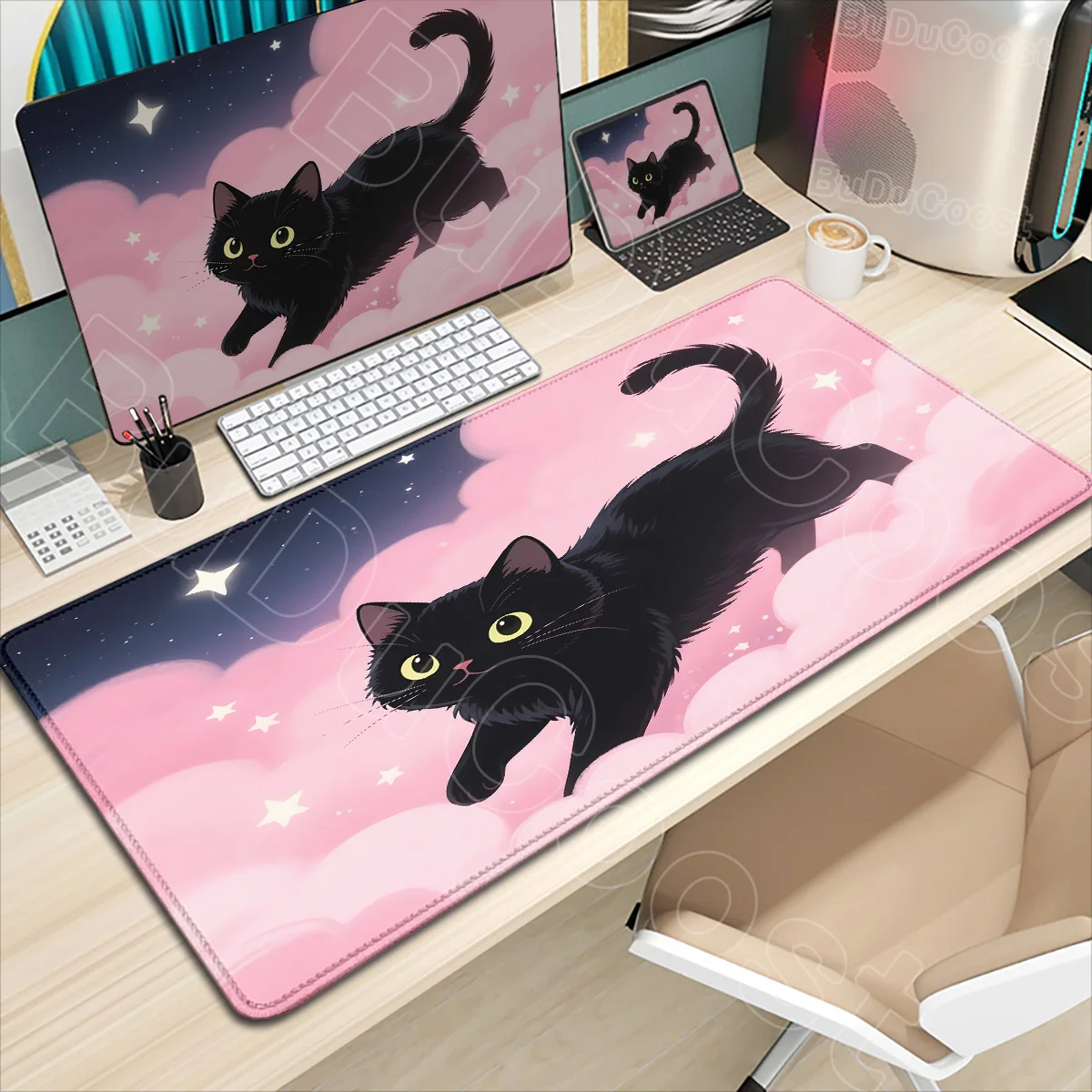 Table Mats Kawaii Black Cat Mousepad Aesthetic Cute Sky Cat Nature Laptop Rug Round Mousepad Large Gaming Deskmat Cute Mouse Pad
Table Mats Kawaii Black Cat Mousepad Aesthetic Cute Sky Cat Nature Laptop Rug Round Mousepad Large Gaming Deskmat Cute Mouse Pad