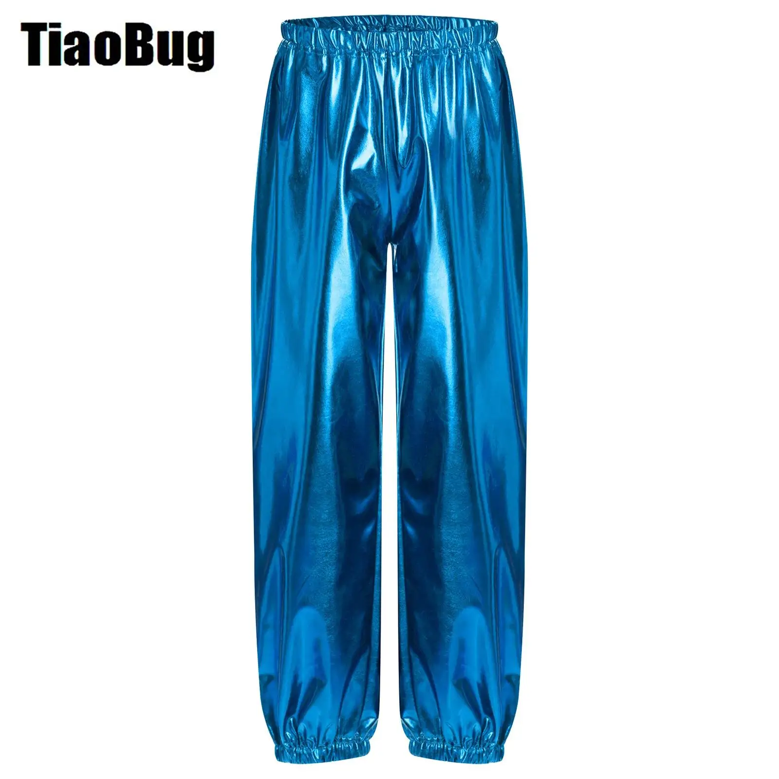 Kids Metallic Jazz Pants Boys Girls Elastic Waistband Shiny Trousers for Dance Cheerleading Stage Performance
Kids Metallic Jazz Pants Boys Girls Elastic Waistband Shiny Trousers for Dance Cheerleading Stage Performance