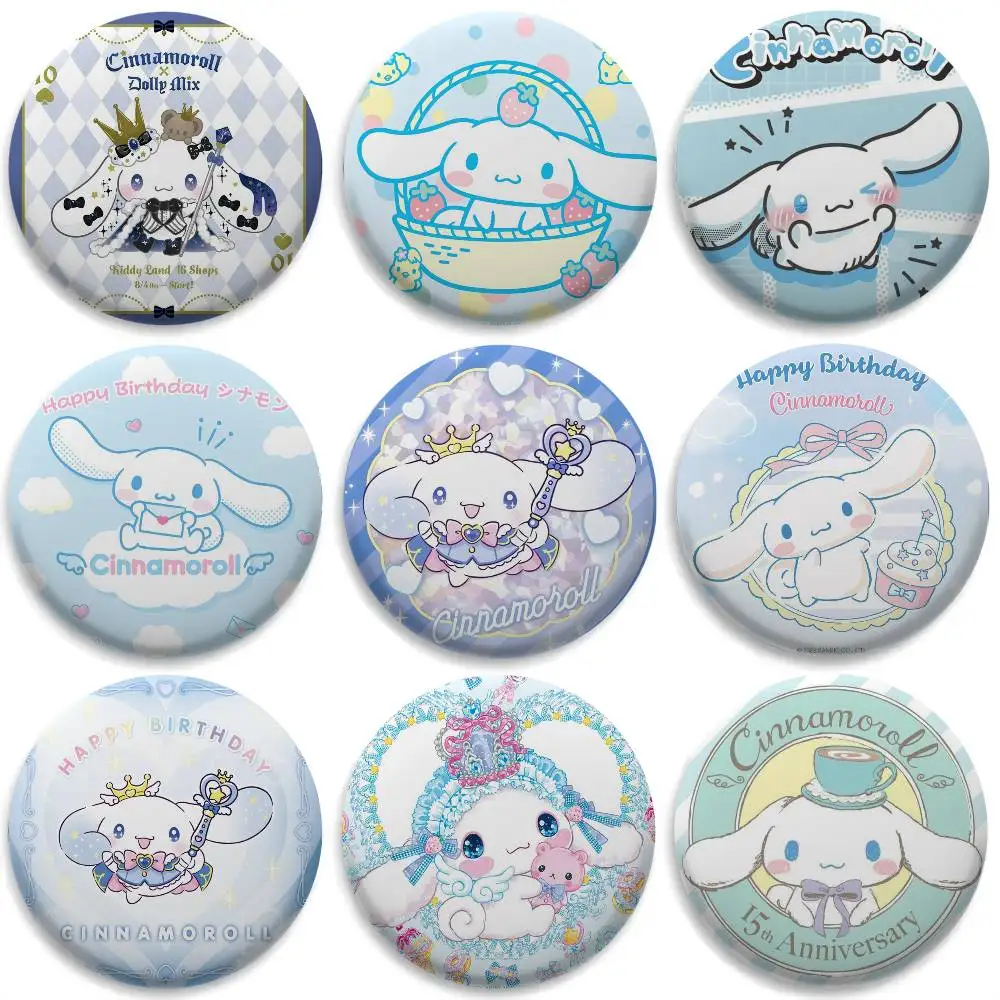 Cinnamoroll Cute Cartoon Badges Round Exquisite Badge Brooches Creative Pins For Clothes Hat Backpack Gift Accessories
Cinnamoroll Cute Cartoon Badges Round Exquisite Badge Brooches Creative Pins For Clothes Hat Backpack Gift Accessories