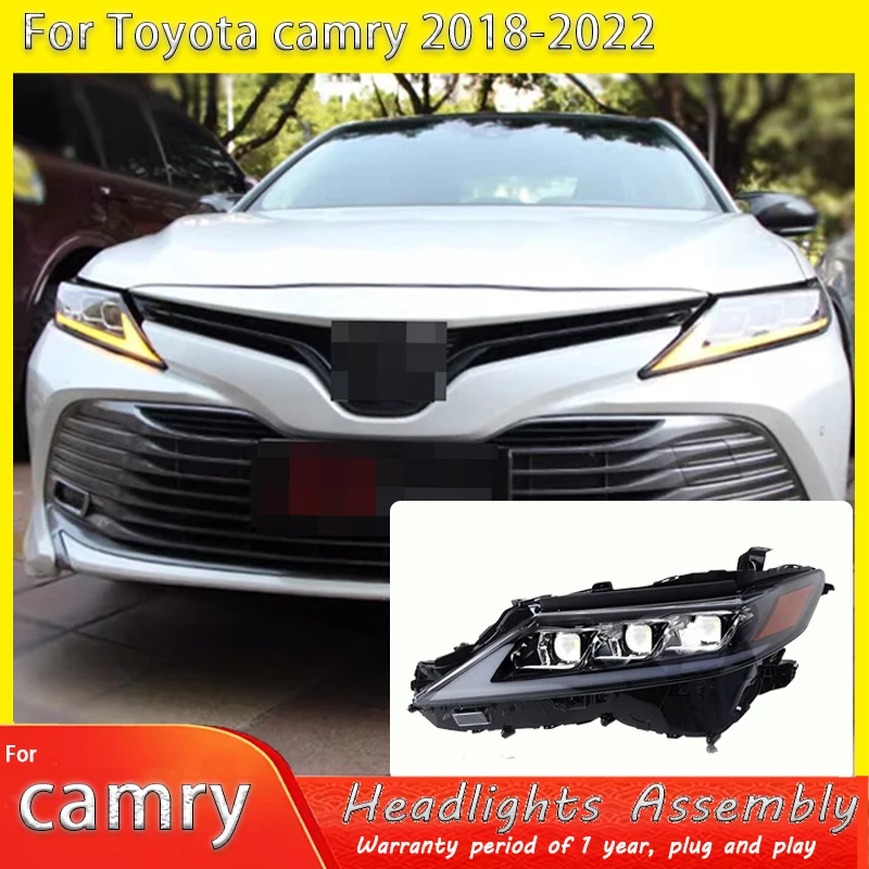 Автомобильные фары для Toyota 8-го поколения Camry, 2018-2023, светодиодные фары для проектора, дневные ходовые огни, автомобильные аксессуары
Автомобильные фары для Toyota 8-го поколения Camry, 2018-2023, светодиодные фары для проектора, дневные ходовые огни, автомобильные аксессуары