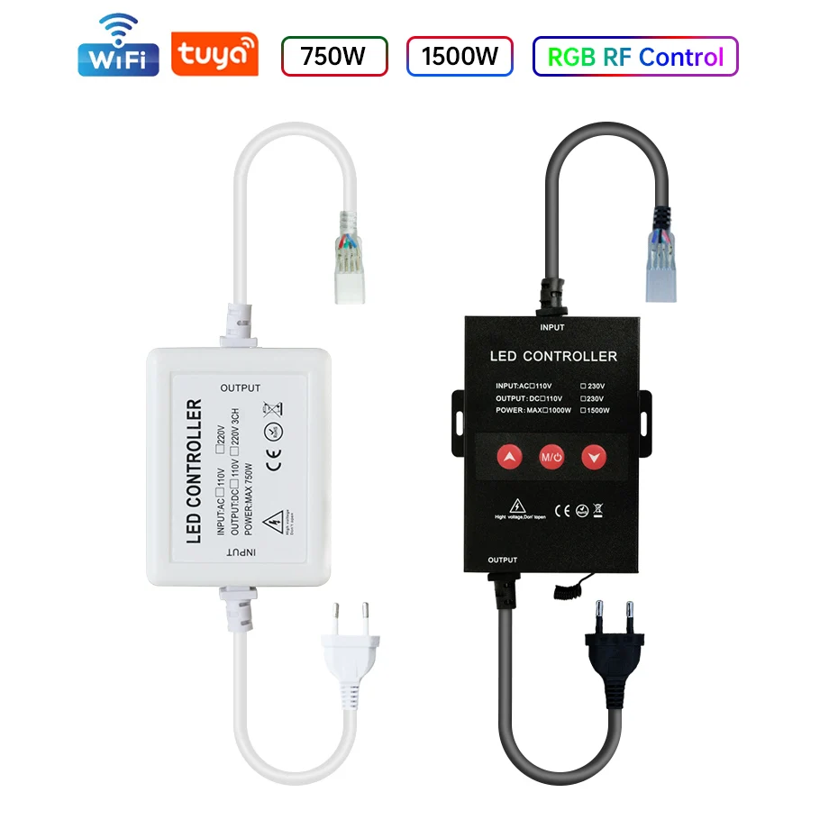 Smart Tuya Wi-Fi RGB-контроллер RF Control 750 Вт 1500 Вт Вилка стандарта ЕС/Австралии/Великобритании Источник питания RF Панель Дистанционное управление RGB для светодиодной ленты 220 В
Smart Tuya Wi-Fi RGB-контроллер RF Control 750 Вт 1500 Вт Вилка стандарта ЕС/Австралии/Великобритании Источник питания RF Панель Дистанционное управление RGB для светодиодной ленты 220 В