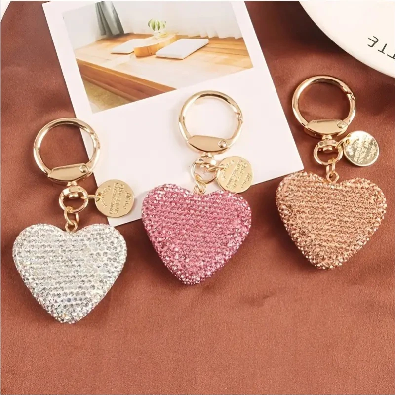 Rhinestone Keychain Heart Key Chains Peach Heart Car Keychain Women Handbag Bag Pendant Metal Crystal Keyring Accessories Gift
Rhinestone Keychain Heart Key Chains Peach Heart Car Keychain Women Handbag Bag Pendant Metal Crystal Keyring Accessories Gift