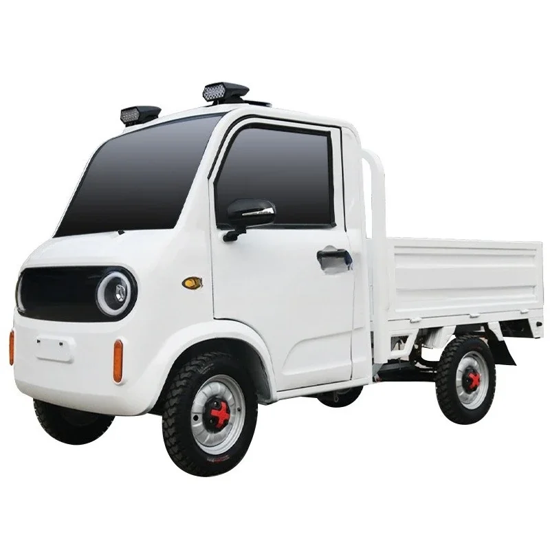 Electric pickup four-wheeler, pull express food delivery truck, small, household transportation
Electric pickup four-wheeler, pull express food delivery truck, small, household transportation