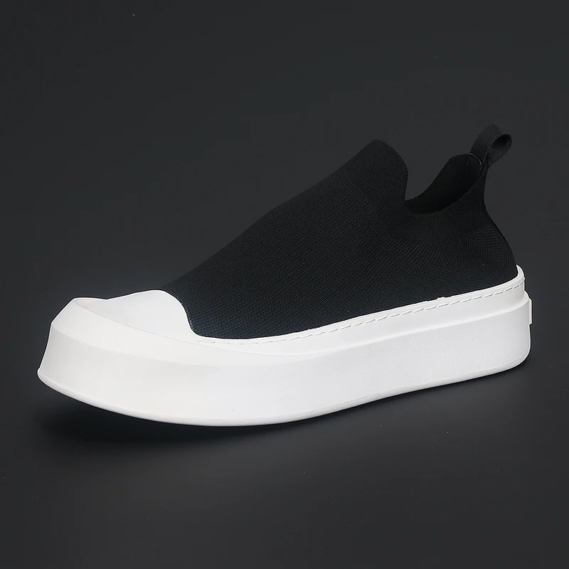 Korean Version of The New Flying Woven Fabric Low-top Board Shoes Thick Soles Comfortable Casual Wear-resistant Men's Fashion
Korean Version of The New Flying Woven Fabric Low-top Board Shoes Thick Soles Comfortable Casual Wear-resistant Men's Fashion