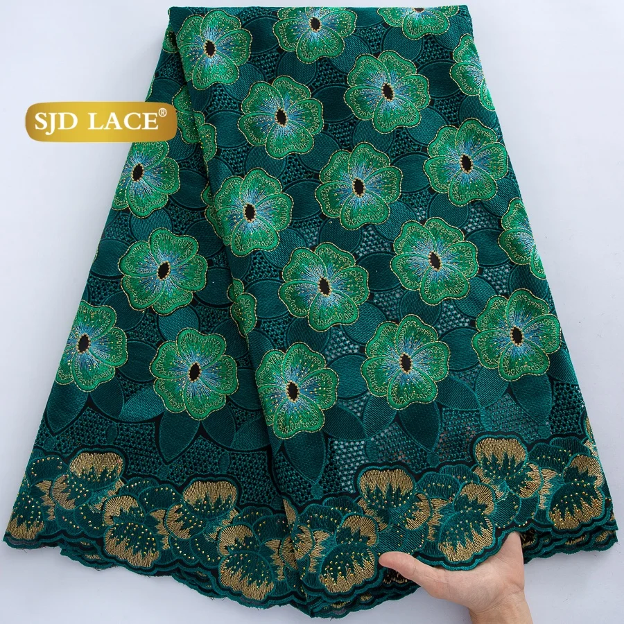 SJD LACE Nigerian Cotton Lace Fabrics Swiss Voile Lace 2026 High Quality African Stones Lace for Women Party Wedding Dress 4849
SJD LACE Nigerian Cotton Lace Fabrics Swiss Voile Lace 2026 High Quality African Stones Lace for Women Party Wedding Dress 4849
