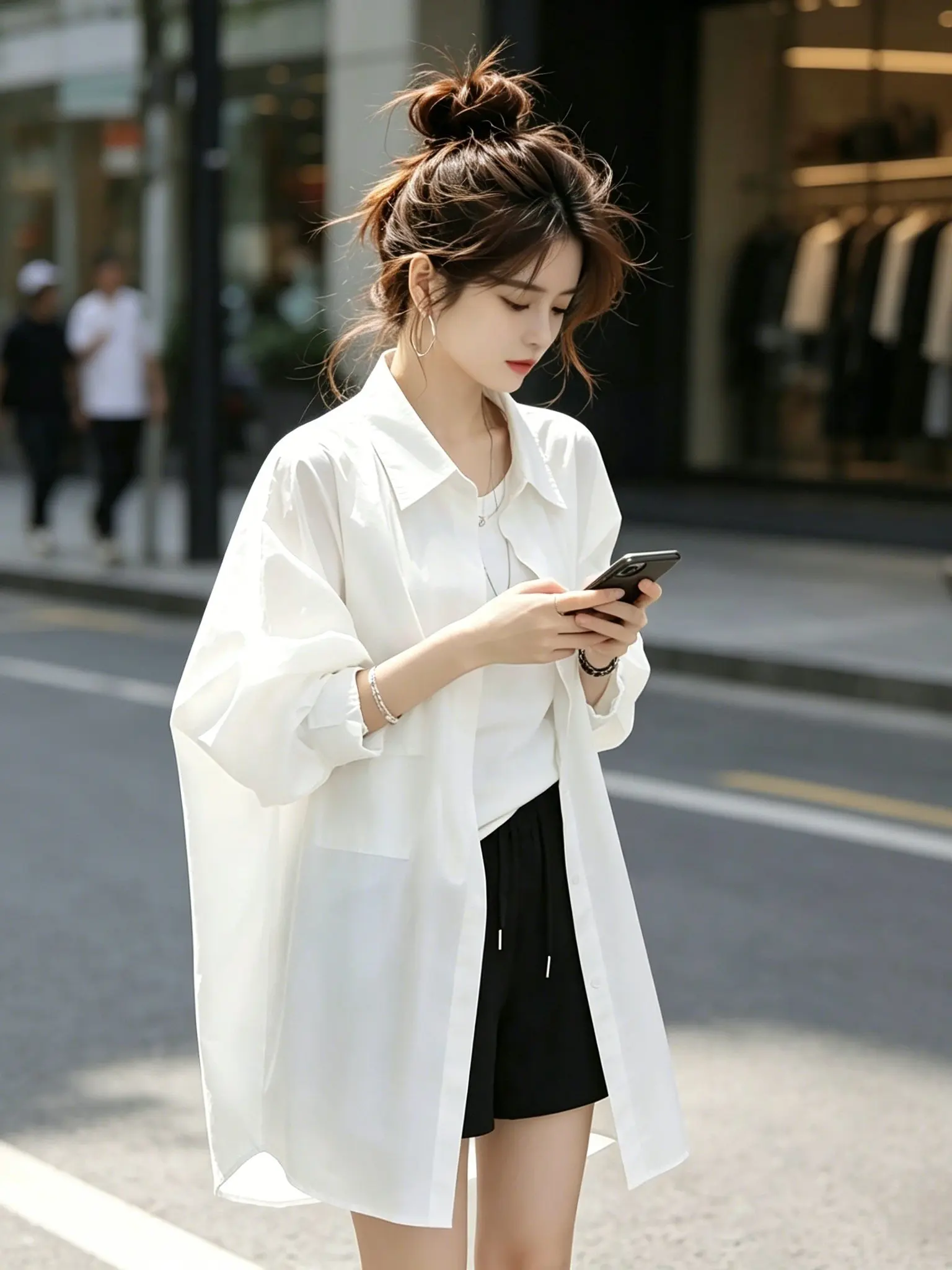 Fashionable Summer Loose Women's Sun Protection Shirt Boring Resistant Daily Commute Versatile Thin Outerwear Korean Style Lo...
Fashionable Summer Loose Women's Sun Protection Shirt Boring Resistant Daily Commute Versatile Thin Outerwear Korean Style Lo...