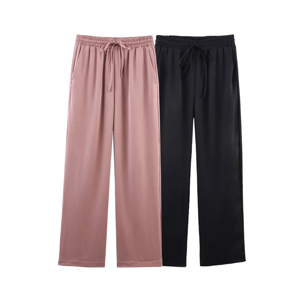 UNIZERA women's pleated effect pants with solid color pocket decoration for spring and summer casual women's wear
UNIZERA women's pleated effect pants with solid color pocket decoration for spring and summer casual women's wear