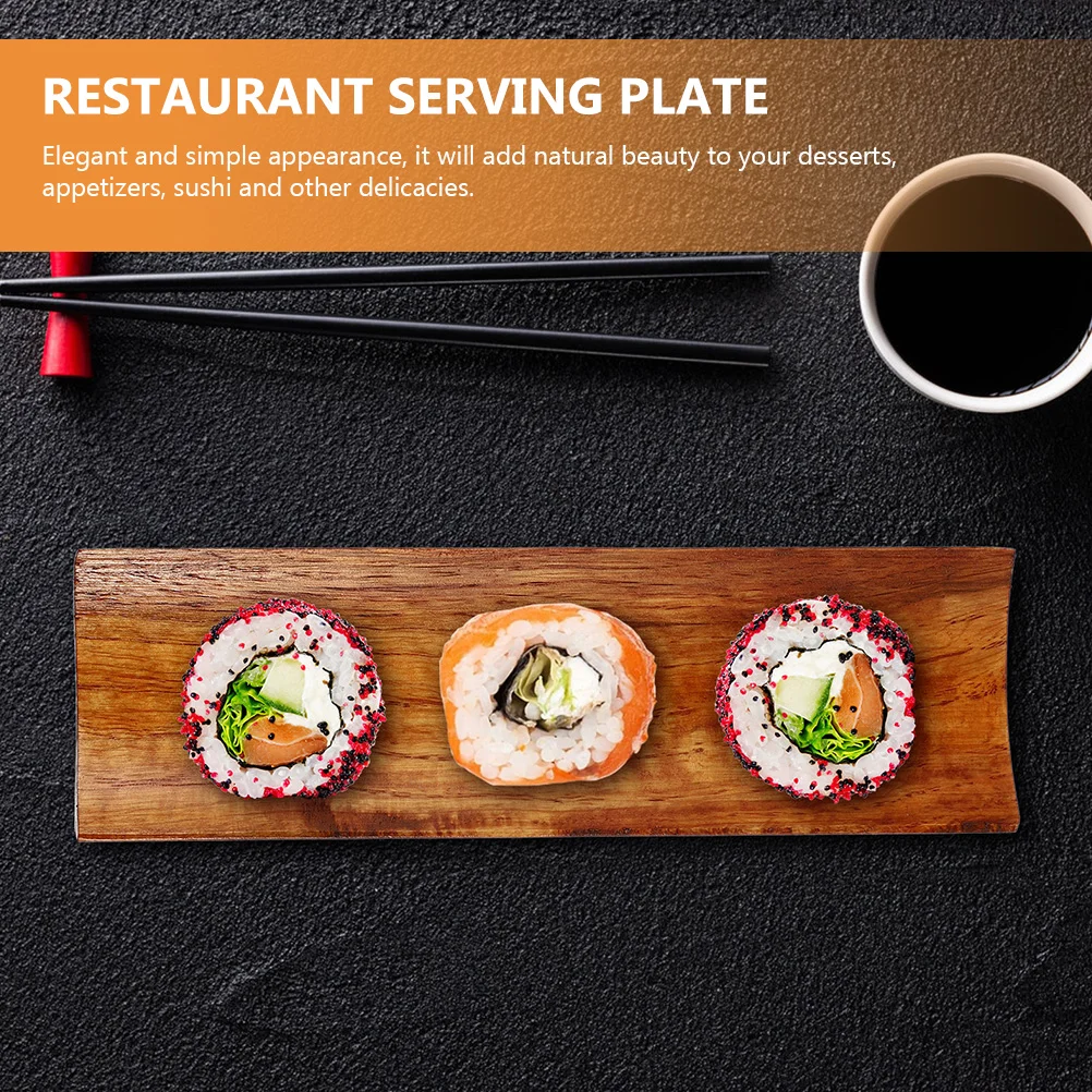2pcs Sushi Bench Dessert Plate Platter Long Wood Tray Multifunction Restaurant Home Use Wear Resistant Trays
2pcs Sushi Bench Dessert Plate Platter Long Wood Tray Multifunction Restaurant Home Use Wear Resistant Trays