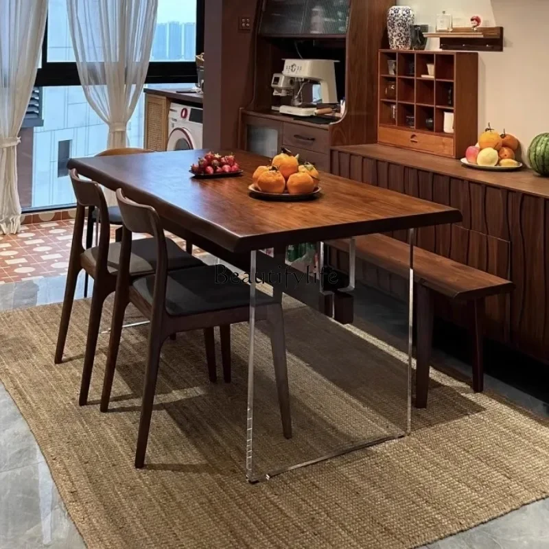 *North American Cherry Acrylic Simple Suspended Dining Table Black Walnut Medieval Style
*North American Cherry Acrylic Simple Suspended Dining Table Black Walnut Medieval Style